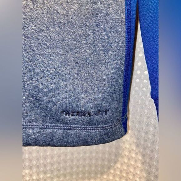 Women’s NIKE hooodie Therma-Fit gray and blue with waist drawstring size XS - Picture 5 of 11
